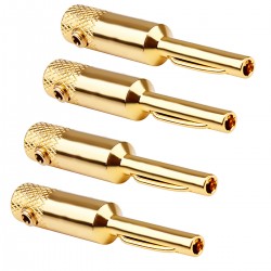 Banana Plug Gold Plated OFC Copper Ø5mm