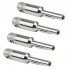 Fiche Banane Cuivre OFC Plaqué Rhodium Ø5mm (Set x4)