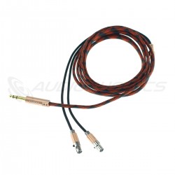 1877PHONO HEMI-X Jack 6.35mm to 2x Mini XLR Headphone Cable OCC Copper Shielding 3m