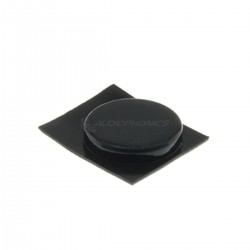 3M Silicone rubber foot 15x3mm Black (Unit)