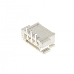XH 2.54mm Male 3 Pin Angled Socket Connector White (Unit)