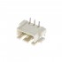 XH 2.54mm Male 3 Pin Angled Socket Connector White (Unit)