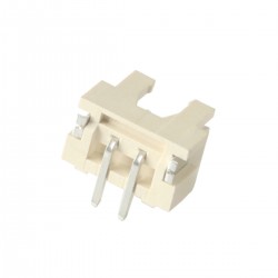 XH 2.54mm Male 2 Pin Angled Socket Connector White (Unit)