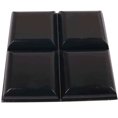 3M BUMPON Pieds Polyuréthane 32x6mm Noir (Set x4)