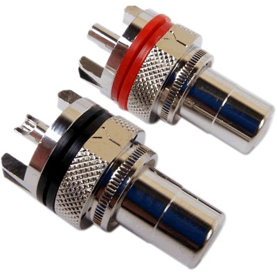 Yarbo RCA7-MSR Rhodium plated RCA inlet (Pair)