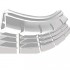 Flexible Fixing Profiles for Stretched Wall Fabric 1.05m White