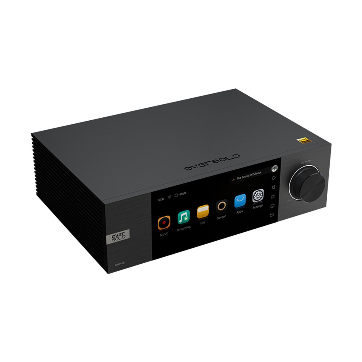 EVERSOLO DMP-A6 Lecteur Réseau 2xES9038Q2M WiFi DLNA AirPlay 2 Roon Bluetooth 5.0 aptX HD 32bit 768kHz DSD512 MQA