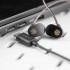 MOONDROP JIU USB-C Écouteurs Intra-Auriculaires IEM Dynamiques USB-C DSP avec Microphone Ø10mm 110dB 10Hz-35kHz