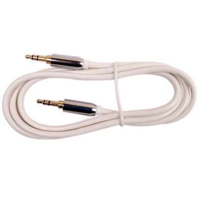 Câble de modulation JACK 3,5 Mâle - JACK 3,5 Mâle Blanc 1.8m