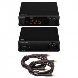 Pack Topping DAC DX3 Pro+ + Amplificateur PA3s + Câbles RCA TCR2 25cm Noir