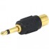 Adaptateur Jack 3,5mm mâle mono vers RCA femelle plaqué Or