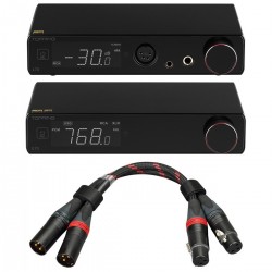 Pack Topping L70 Headphone Amplifier + E70 DAC + TCX1 XLR Cables 25cm Black