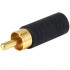 Adaptateur Jack 3,5mm femelle Mono vers RCA mâle plaqué Or