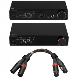 Pack Topping L70 Headphone Amplifier + E70 DAC + TCX1 XLR Cables 25cm Black