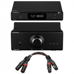 Pack Topping LA90D Amplifier + D90SE DAC + TCX1 XLR Cables 25cm Black