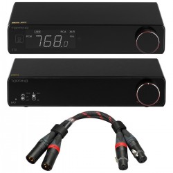Pack Topping Amplificateur PA7 + DAC E70 + Câbles XLR TCX1 25cm Noir