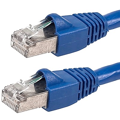 Patch cable Network RJ45 Category 6A gold-plated contacts 0.5m