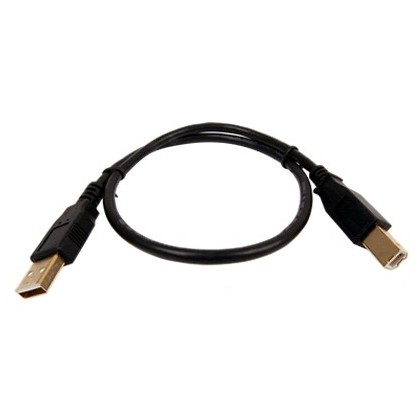 Câble USB-A Male / USB-B Male 2.0 Connecteurs Plaqué Or 0.45m