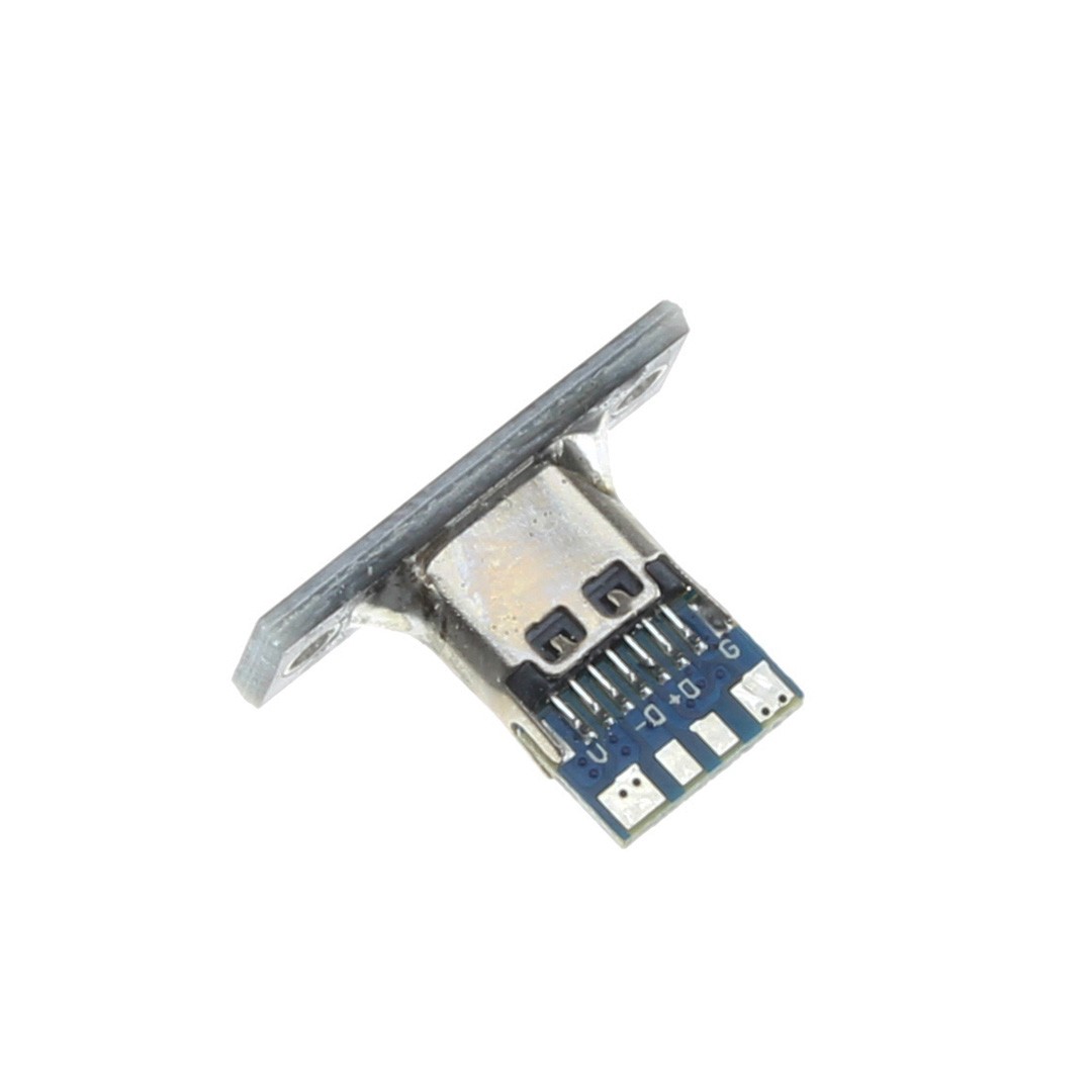 Female USB-C 3.0 Connector SMT with PCB Panel mount