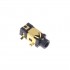 Female 3 Poles Jack 2.5mm Socket Gold Plated