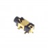 Female 3 Poles Jack 2.5mm Socket Gold Plated