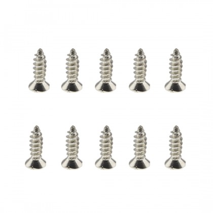 Vis à Bois Tête Fraisée Cruciforme M3x10mm Acier Argent (x10)