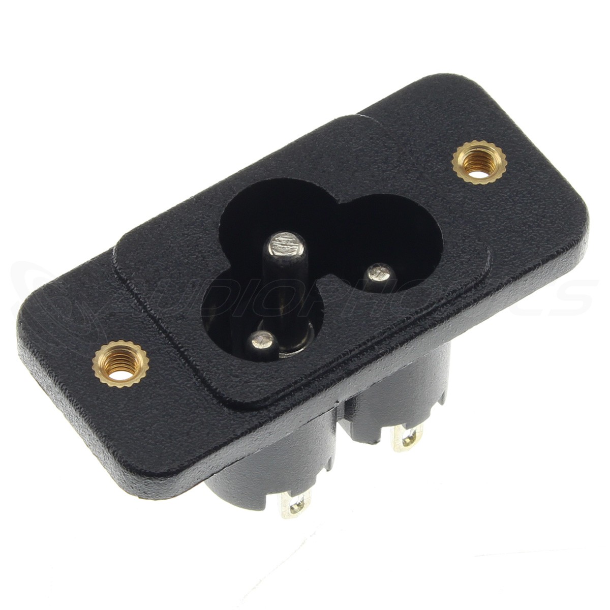 IEC C6 Mickey Socket to Solder for Case Mounting