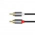 Câble de Modulation Stéréo Plaqué Or RCA-RCA 1m