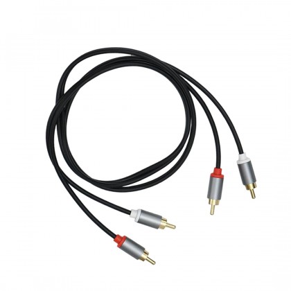 Câble de modulation Stéréo Plaqué Or RCA-RCA 2m