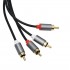 Stereo RCA-RCA Modulation Cable Gold Plated 2m