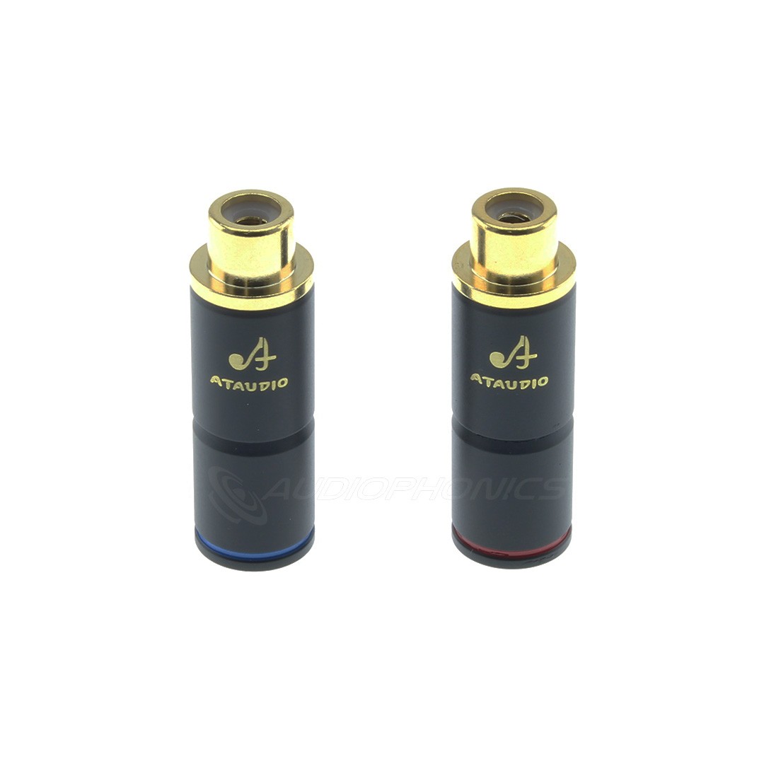 ATAUDIO Q8RF Connecteurs RCA Femelle Ø7.5mm (La paire)