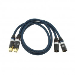 ATAUDIO K8 Câble de Modulation XLR Mâle vers XLR Femelle Plaqué Argent 0.75m (La paire)