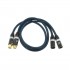ATAUDIO K8 Modulation Cable Male XLR to Female XLR Silver Plated 0.75m (Pair)