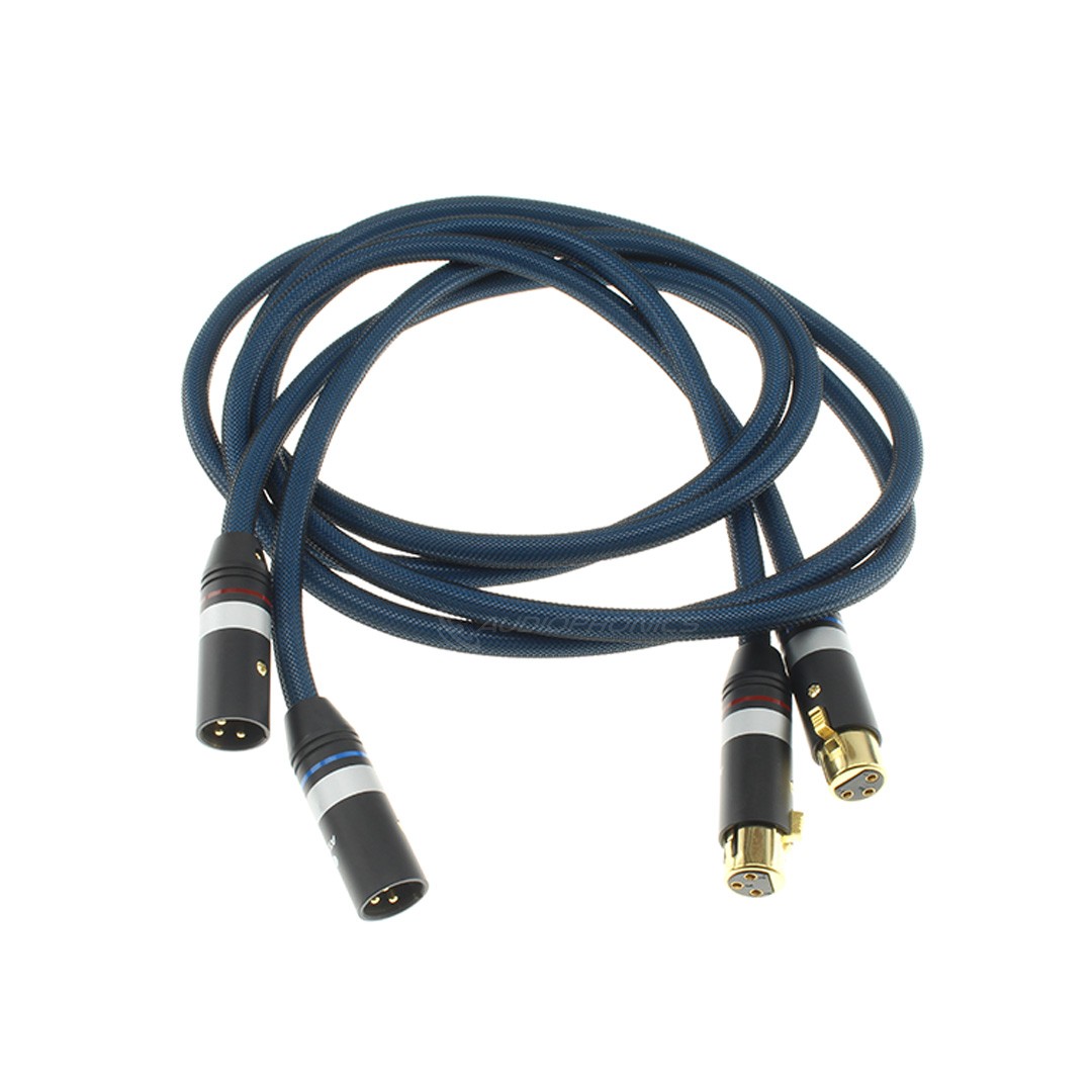 ATAUDIO K8 Câble de Modulation XLR Mâle vers XLR Femelle Plaqué Argent 1.5m (La paire)