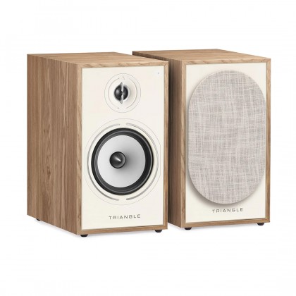 TRIANGLE BOREA BR03 BT Active Bookshelf Speakers Bluetooth 5.0 aptX HD 2x60W Light Oak (Pair)