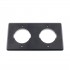 Aluminium wall plate Schuko Double socket for FURUTECH FI-E30 Black