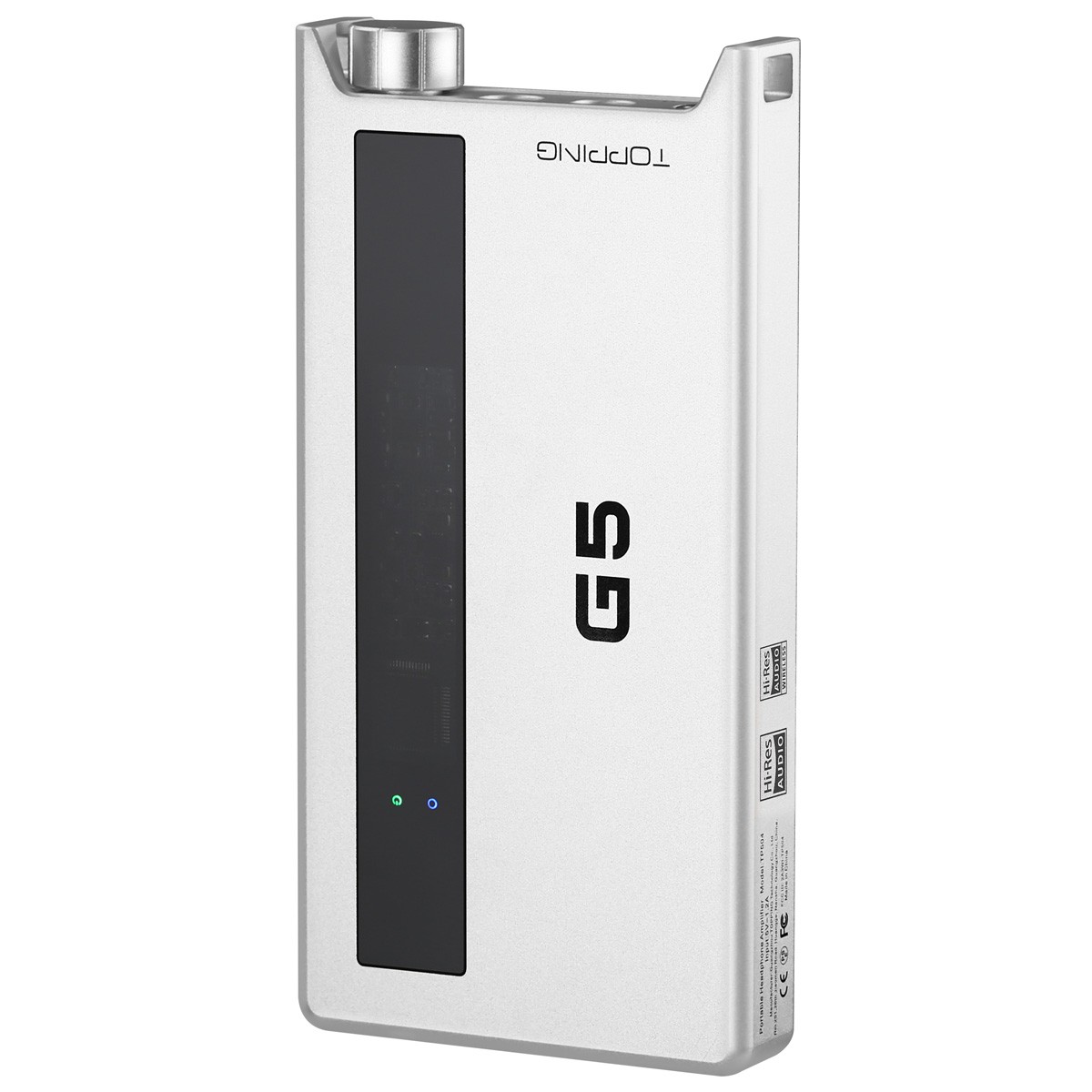 [GRADE B] TOPPING G5 Amplificateur Casque NFCA DAC ES9068AS Portable Bluetooth aptX HD LDAC Argent