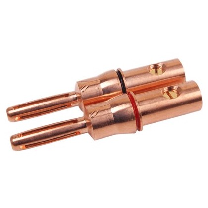 YARBO SC-1020RC Fiches Bananes Cuivre Red Copper (x2) Ø 6.15mm