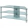 J001SC Meuble HIFI Support TV Verre et Aluminium Silver 1.08m
