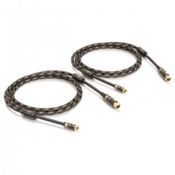 VIABLUE NF-S1 Câble XLR Femelle vers RCA Mâle Mono 0.5m (La paire)