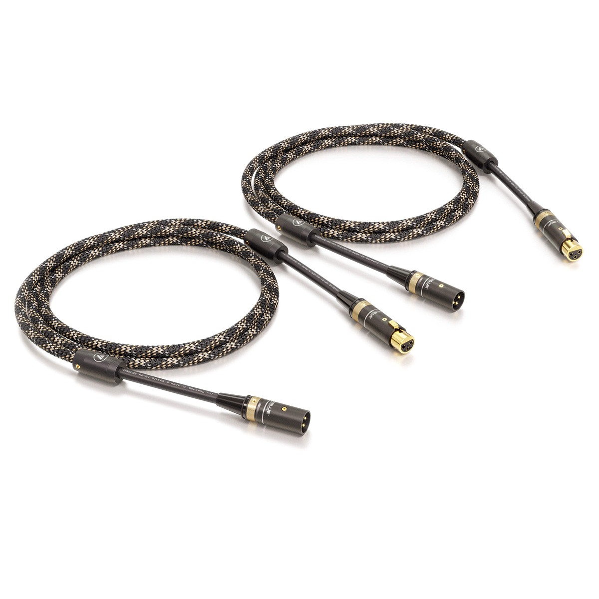 VIABLUE NF-S1 QUATTRO Double Mono XLR Modulation Cable 0.5m (Pair)