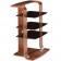J204WB Meuble HIFI Contreplaqué + Plaquage de noyer + verre 0.67m