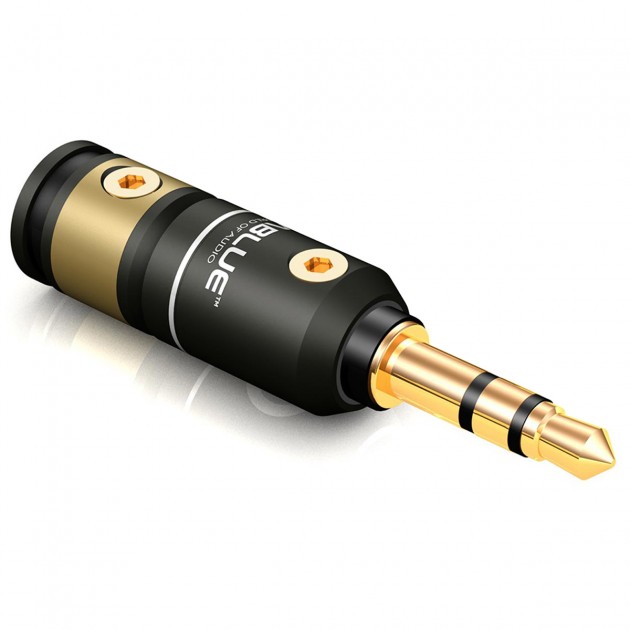 VIABLUE T6s Small Mini-JACK 3.5mm Stereo Bronze Gold plated 24k Ø6.2mm  (Unit) - Audiophonics