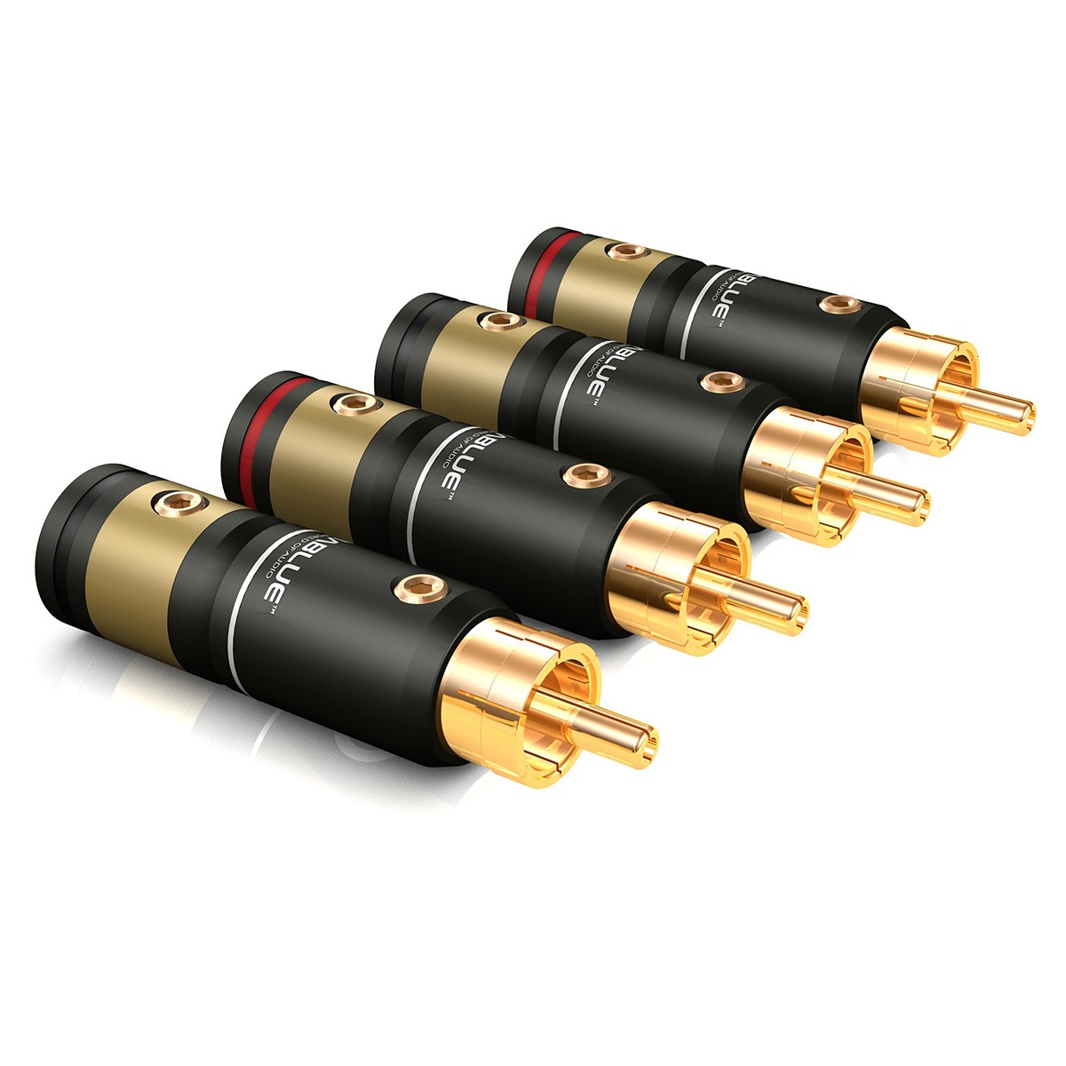 VIABLUE T6s XL RCA Plug Gold Plated Ø10.5mm (Set x4)