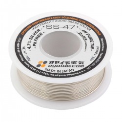 OYAIDE SS-47 Soldering Tin Silver 4.7% Copper 1.7% Flux 3.3% Ø1mm 500g