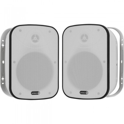 DAYTON AUDIO IO65XTW Speakers Indoor / Outdoor 2 Ways with Passive Radiator IP66 50W (Pair) White