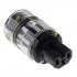 RAMM AUDIO IEC-01 Connecteur Secteur IEC C15 Plaqué Or 24K 3µ Ø16.5mm Transparent