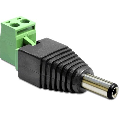 DELOCK Male Jack DC 5.5 / 2.1mm to Screw Terminals Adapter