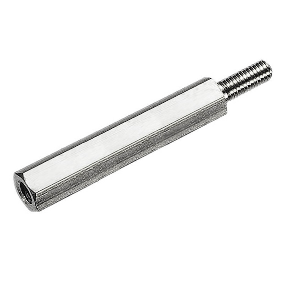 Entretoises Laiton Nickelé Mâle / Femelle M3x30 + 10mm (x10)