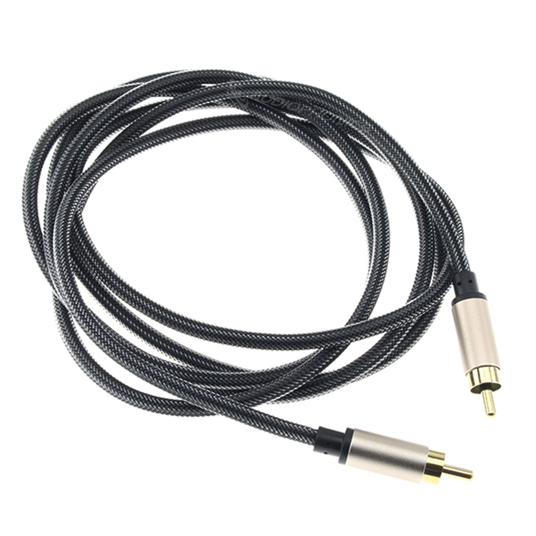 Digital Coaxial SPDIF RCA-RCA Cable Pure Copper 24K Gold Plated 2m